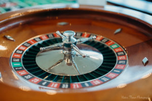 A picture of a roulette game at a casino